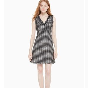 Kate Spade Houndtooth Tweed Dress sz 4